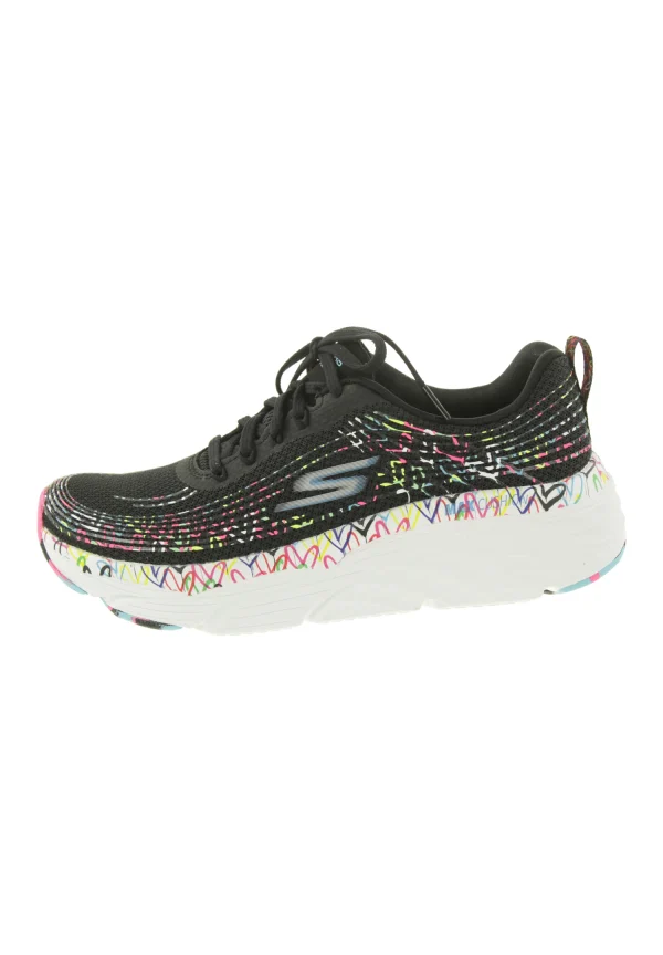 Skechers MAX CUSHIONNING ELITE PAINTED WITH LOVE Damen Sneakers JGoldcrown Schwarz 4