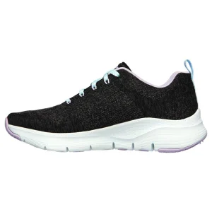 Skechers SPORT WOMENS ARCH FIT COMFY WAVE Sneakers Damen 149414/BKLV Schwarz/lila 11