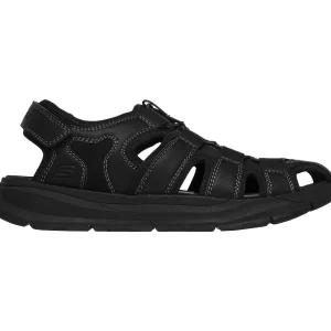 Skechers Men’s USA Street Wear RELONE HENTON Sandalen Herren Schwarz 10