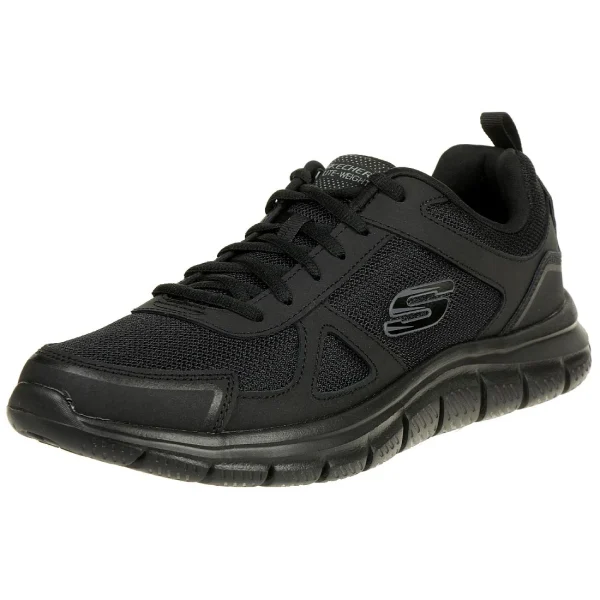 Skechers Sport Mens TRACK SCLORIC Sportschuhe/Laufschuhe Herren WIDE FIT Schwarz 1