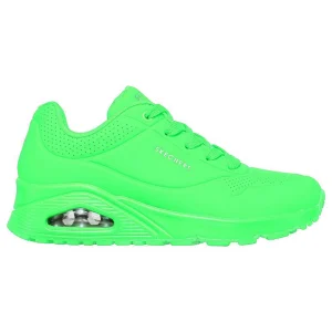 Skechers Skecher Street UNO Night Shades Sneakers Damen 73667 Neon Grün 9