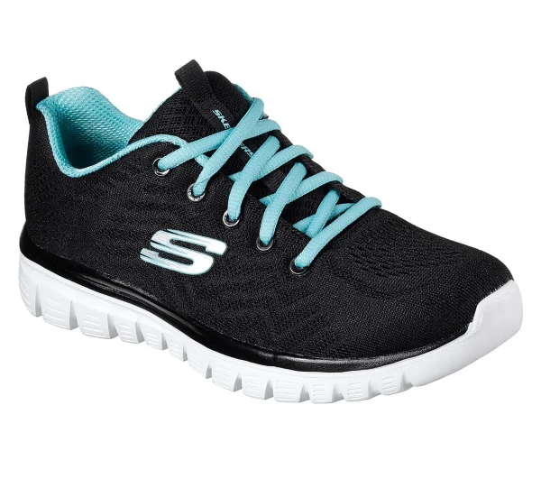 Skechers Sport Womens GRACEFUL GET CONNECTED Sneakers Women Schwarz 1