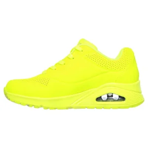 Skechers Skecher Street UNO Night Shades Sneakers Damen 73667 Neon Gelb 9