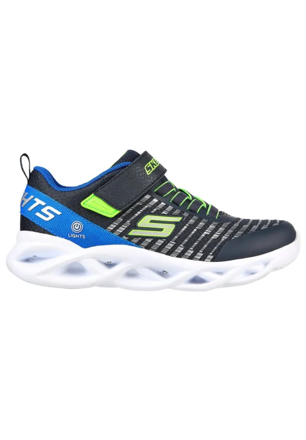 Skechers S Lights – Twisty Brights – NOVLO Kinder Sneaker Unisex Schuhe LED 401650L Blau 4