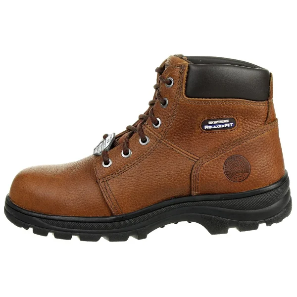 Skechers Work WORKSHIRE Stiefel Herren Braun Stahlkappe 77009EC 4