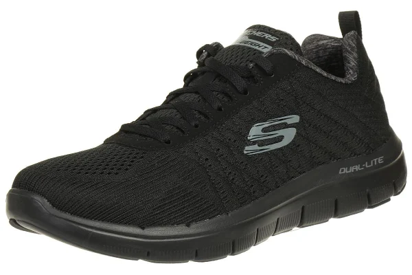 Skechers Sport Mens FLEX ADVANTAGE 2.0 THE HAPPS Sportschuhe/Laufschuhe Herren Schuhe Schwarz 1