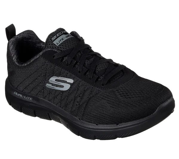 Skechers Sport Mens FLEX ADVANTAGE 2.0 THE HAPPS Sportschuhe/Laufschuhe Herren Schuhe Schwarz 4