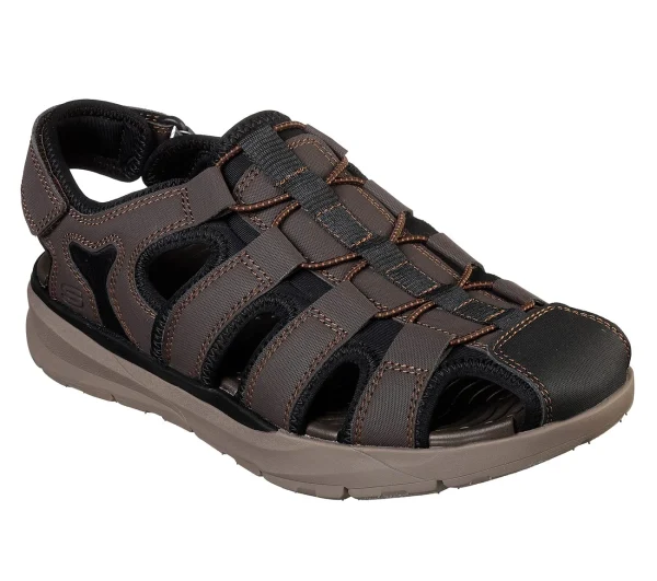 Skechers Men’s USA Street Wear RELONE HENTON Sandalen Men Braun 1