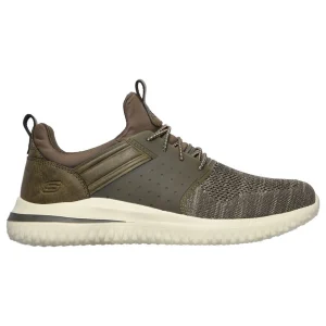 Skechers Delson 3.0 – CICADA Herren Sneaker 210238 Olive 11