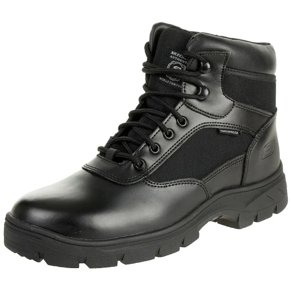 Skechers Work WASCANA Stiefel Herren Schuhe Schwarz Arbeitsschuh 1