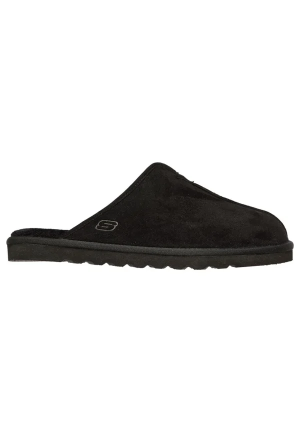 Skechers Relaxed Fit RENTEN PALCO Herren Hausschuhe Pantoffeln Gefüttert 66094 Schwarz 4