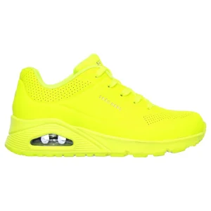 Skechers Skecher Street UNO Night Shades Sneakers Damen 73667 Neon Gelb 11