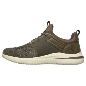 Skechers Delson 3.0 – CICADA Herren Sneaker 210238 Olive 9