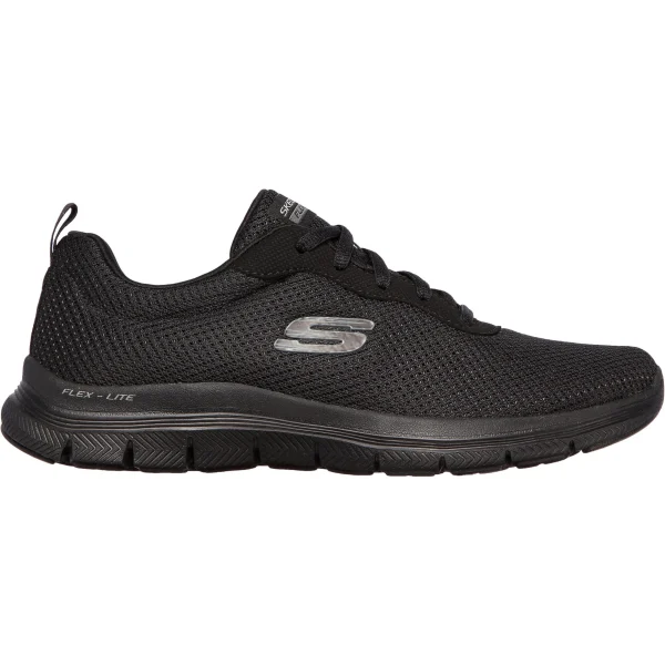 Skechers Sneaker Flex Appeal 4.0 In Black Mesh-trim 1