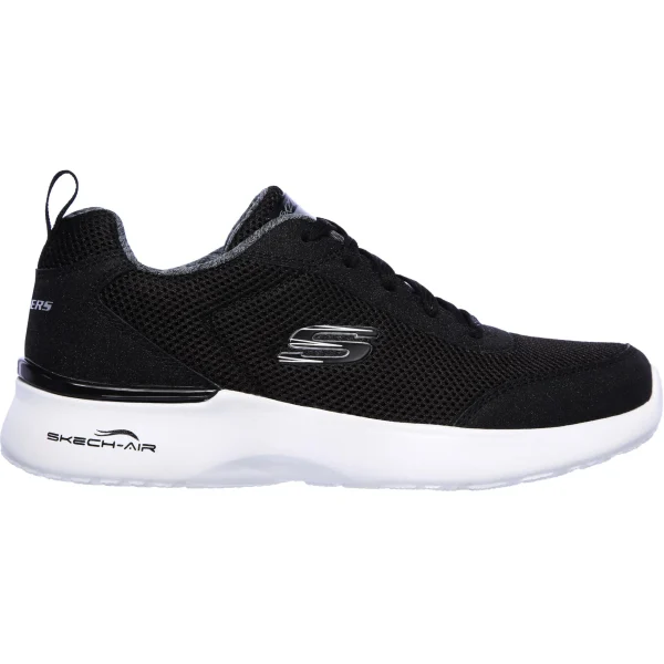 Skechers Sneaker Skech Air Dynamight In Black Mesh – White Trim 1