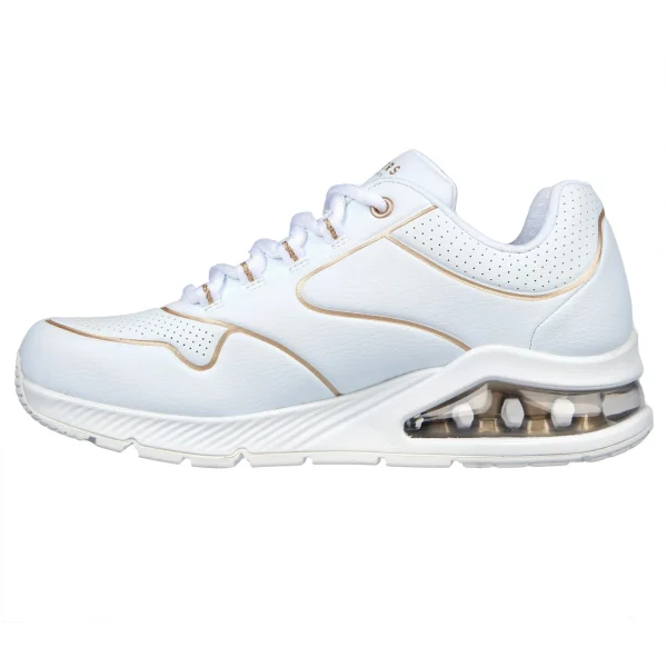 Skechers Sneaker Uno 2 In White-golden Trim 3